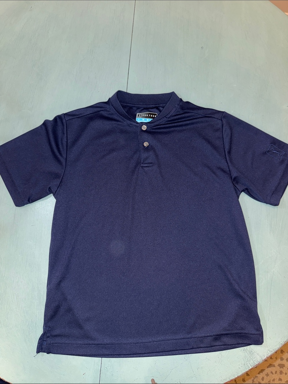 PGA Tour Navy Short-Sleeve Polo